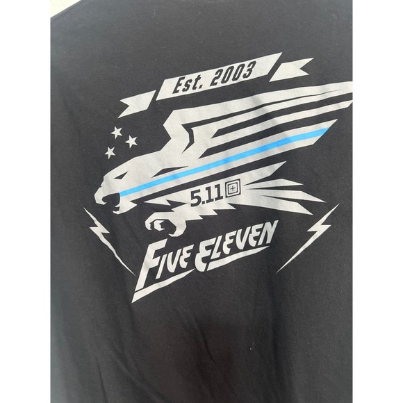 5.11 Tactical Men's T-Shirt Black Short Sleeve Graphic Eagle Est 2003 M - Picture 5 of 5